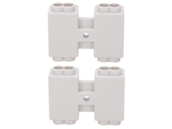 Yncm2026-2pcs Separador Principal De Alta Potencia Zk1306 Bloque Terminal Cableado T-forma 2 Posiciones 400v 60a