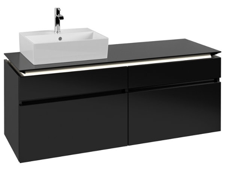 Villeroy &amp Boch Legato Vanity unit B614 1400x550x500mm lavabo a la izquierda iluminación LED