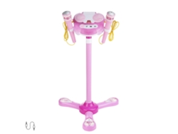 Kit de karaoke para niños con 2 micrófonos y soporte