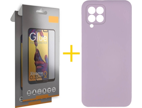 Carcasa + 2 Protectores de Pantalla para Huawei P40 Lite SKYHE Morado