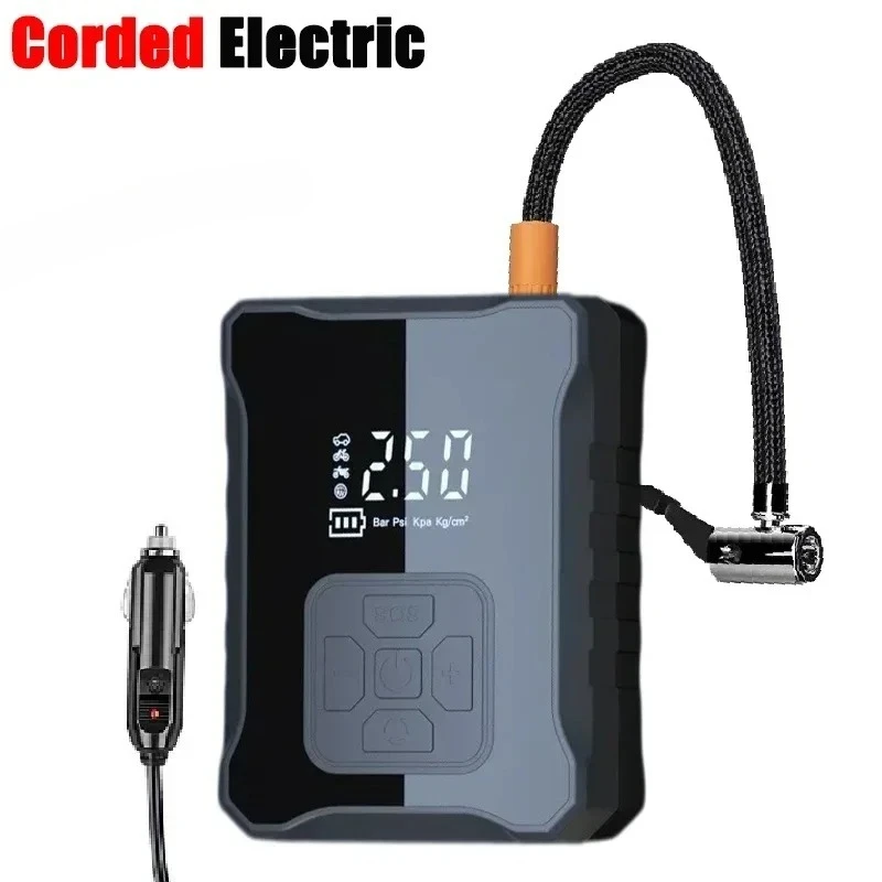 Compresor De Aire Para Automóvil De 150 Psi (con Cable) Bomba De Aire Inalámbrica/con Cable Inflador De Neumáticos