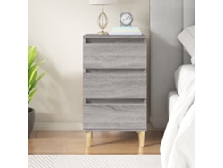 Mesita de Noche 40X35X70 Cm Derivados Madera Gris Sonoma