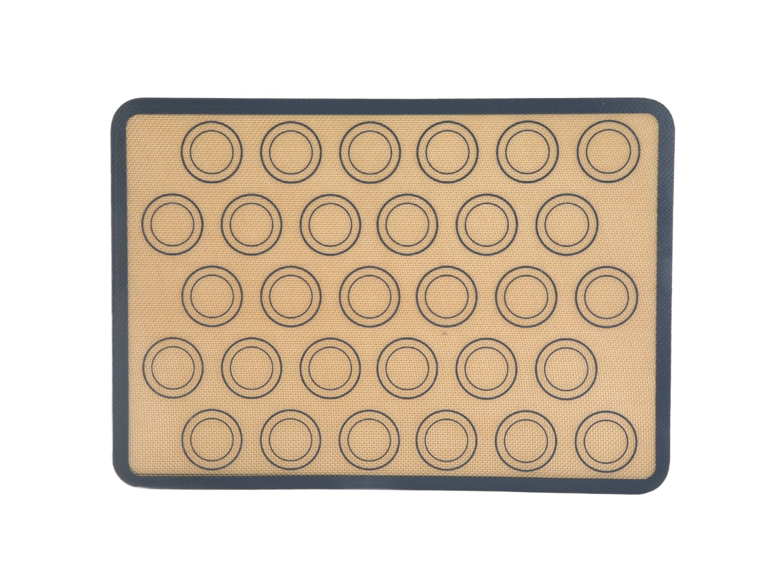 KOFIHETY Tapete de silicona antiadherente para hornear, bandeja para macarrones, tapete reutilizable para hornear, repostería, galletas, bollos y pan. Silicona