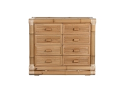 Comoda Bambú Ratán Natural 112x50x95cm