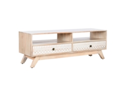 Mueble Tv Mango Cenefa Blanco 130x40x45cm