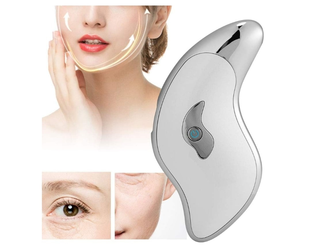 Chennnls Gsy001 Gua Sha Board Microcurrent Electric Facial Gua Sha Massage Tool Facial Lifting and Reafirmation White