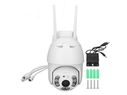 Cámara De Seguridad Ptz Para Interiores Y Exteriores Con Clasificación Ip66 A Prueba De Agua, Seguimiento Automático Y Luz Led Hd.