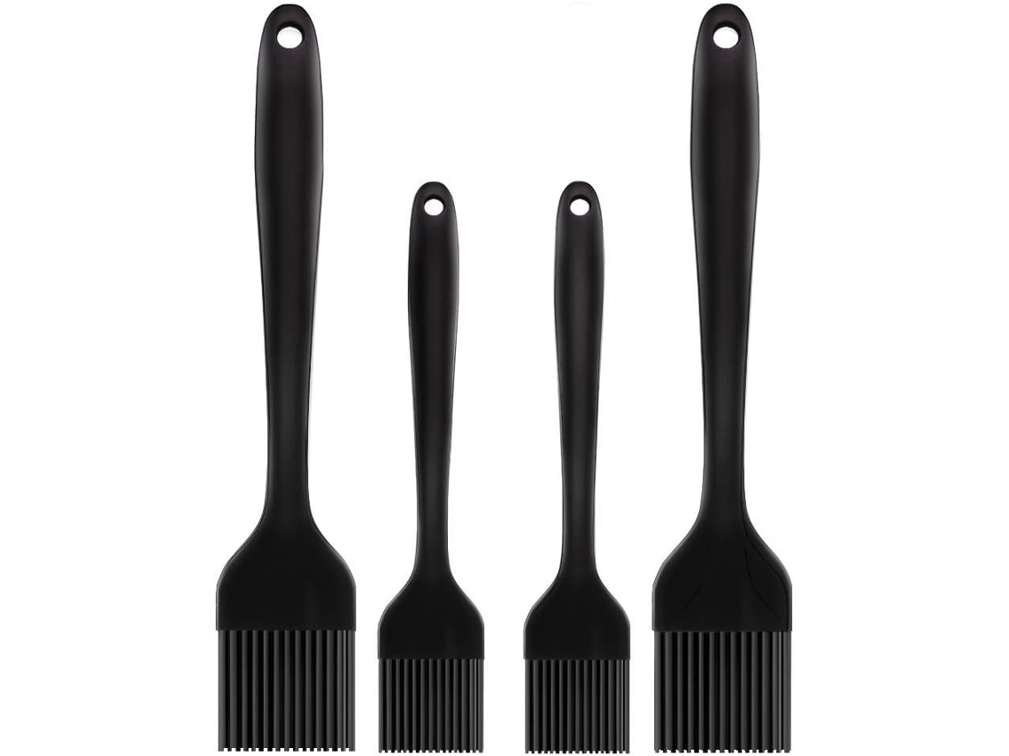 VVJIJILLY Escovas De Silicone Para Cozinha 4 Peças Para Molhos, Manteiga, Temperos, Resistentes Ao Calor, Lavar Na Máquina