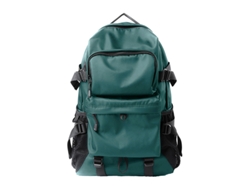 Mochila grande para hombre, 47x32x14cm. Mochila escolar para viajes/trabajo, verde oscuro, Hexinyigjly
