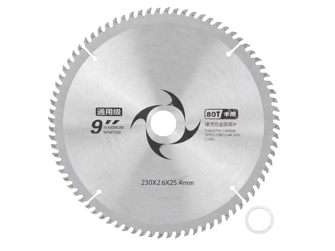 Hoja De Sierra Circular De Carburo Ultrarresistente Para Trabajos De Carpintería, Disco De Corte De 80 Dientes.