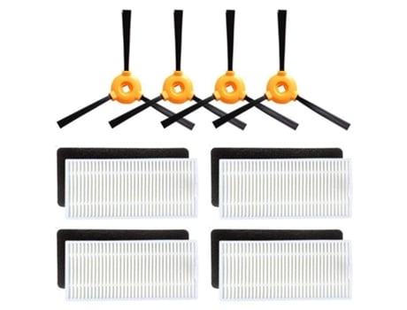 Kit de accesorios de filtro y cepillo lateral de repuesto para Ecovacs Deebot N79 Robotic