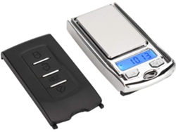 Báscula digital compacta con pantalla LCD retroiluminada, báscula digital mini portátil y conveniente hecha de acero inoxidable de alta calidad para pesar