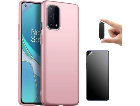 Funda + Protector de Pantalla + Soporte Magnético Oppo A54 5G Turtleshell Rosa