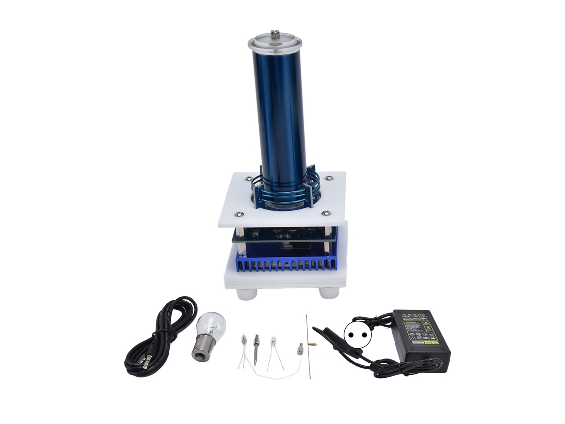 Juguete Educativo Altavoz De Plasma De Arco Bobina Música Transmisión Inalámbrica Kit Diy 100-240v Plug Eu