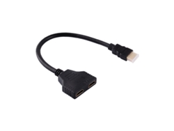 Cable Adaptador Divisor De 1 A 2 Vías De Interfaz Multimedia De Alta Definición 1080p Macho A Doble Hembra