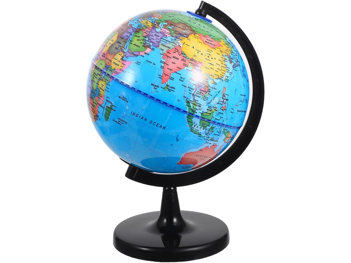 Globo Terráqueo Educativo Para Niños Y Niñas, 20 Cm, Con Mapa Mundial Preciso Y Base De Plástico.