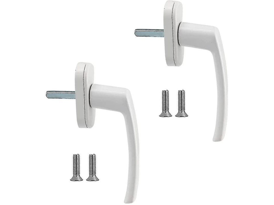 2026altiro-manija De Ventana De Aluminio, 2 Piezas, Acero Inoxidable Blanco Macizo, Compatible Con Puertas Y Ventanas Estándar.