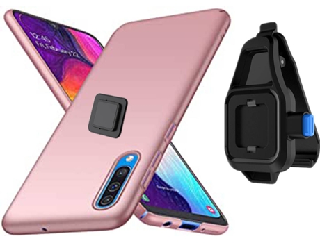 Carcasa Samsung A50 Turtleshell con Soporte de Cintura Rosa