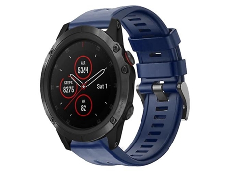 Correa Smartwatch Para Garmin Fenix 5X Plus Azul Marino VENISYMLIS
