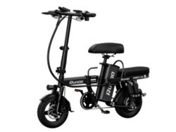 Bicicleta eléctrica plegable Ruitoo T14 de 14 pulgadas con batería de 48V 13Ah y visera LED.