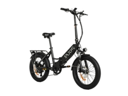 Pixar Wind1 500w 48v 10,4ah 20x3 Bicicleta Eléctrica Negra Freno De Disco