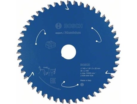 Disco de Sierra Circular BOSCH Para Sierra Sin Cables Expert para Aluminio 140x1.8/1.3x20 T48