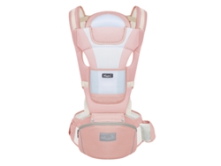 Portabebés Con Asiento De Cadera Para Bebés De 0 A 36 Meses, Color Rosa Siurn