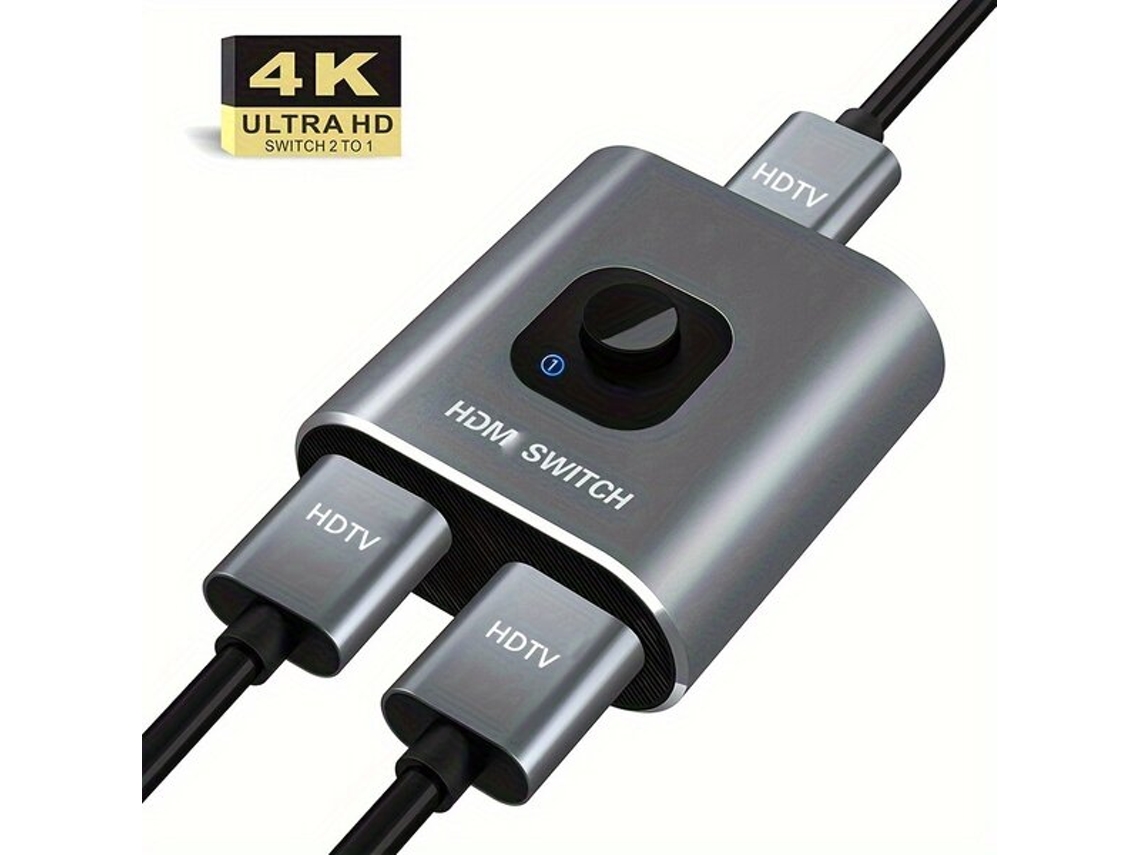 Conector para divisor de HDTV 4K-60Hz, aluminio. Tadvyyvayotoy