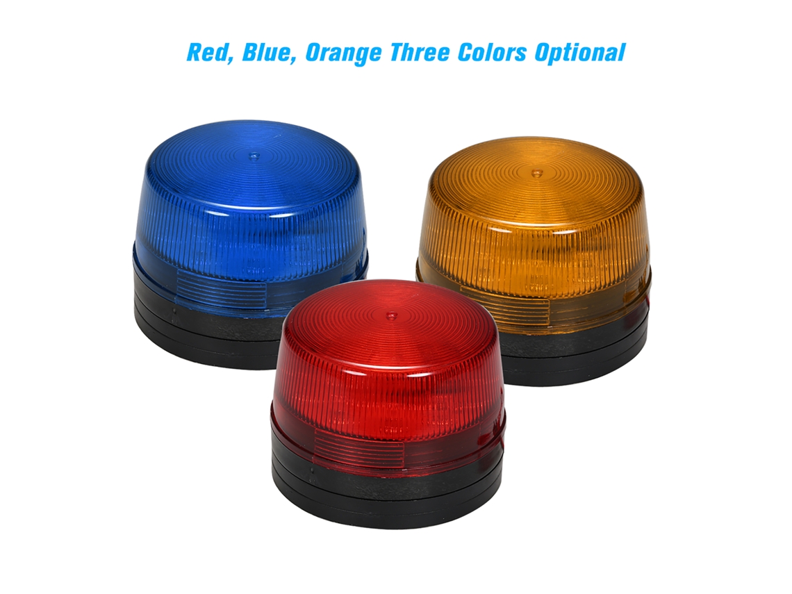 Luz Estroboscópica Led Con Cable De 12 V Y 120 Ma, Resistente A La Lluvia, Color Rojo, Para Sistemas De Alarma De Seguridad.
