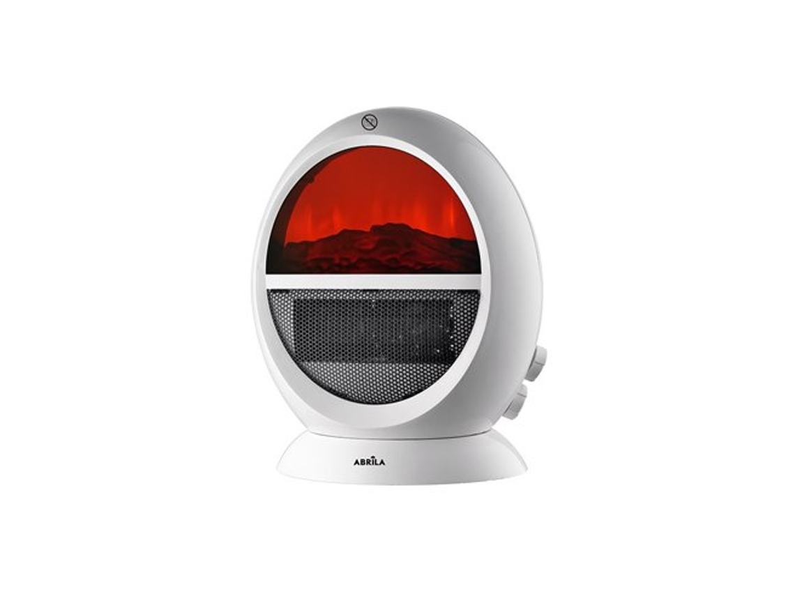 Termoventilador Mongol Blanco 2000w 2 Potencias Efecto Fuego Termostato Oscilante Antivuelco (36x29,8x18,2cm)