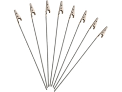 50 Pinzas De Cocodrilo Para Mensajes, Fabricadas En Alambre De Metal Niquelado Resistente, Para Fotos Y Notas.