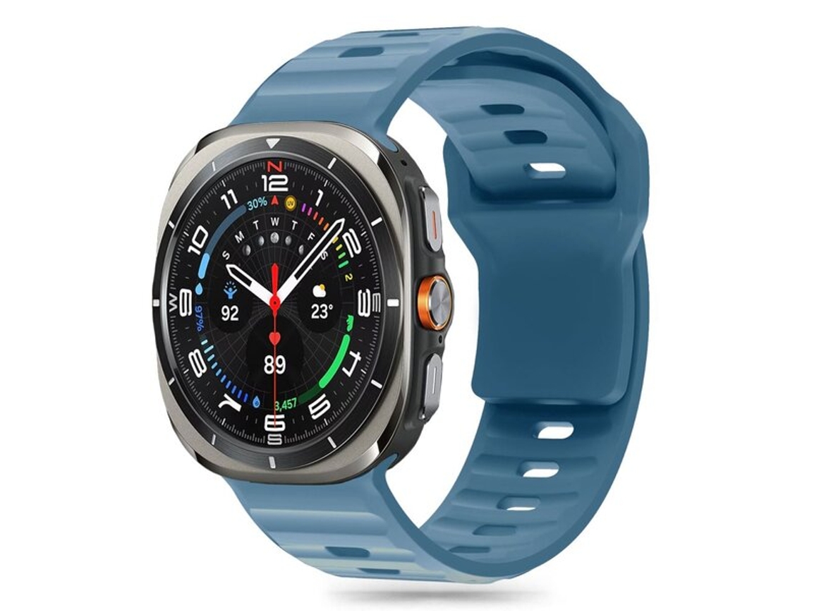 Correa de silicona Tech Protect para Samsung Galaxy Watch Ultra Montego Blue Vayotoy (47 mm)