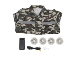 Chaqueta refrigerante con 4 ventiladores USB, talla XXL