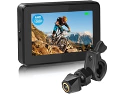 Cámara Con Espejo Retrovisor Para Manillar De Bicicleta, Monitor 1080p De 4,3 Pulgadas Con Función De Visión Nocturna.