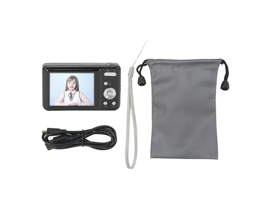 Cámara digital de 48 MP y 2,7 pulgadas, cámara HD portátil para principiantes y niños, ABS