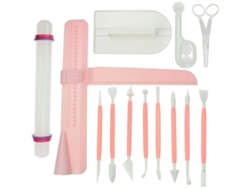 2026altiro-herramienta Para Decorar Pasteles Con Fondant, Con Raspador, Rodillo Y Cortador Ajustables, Ideal Para Principiantes.