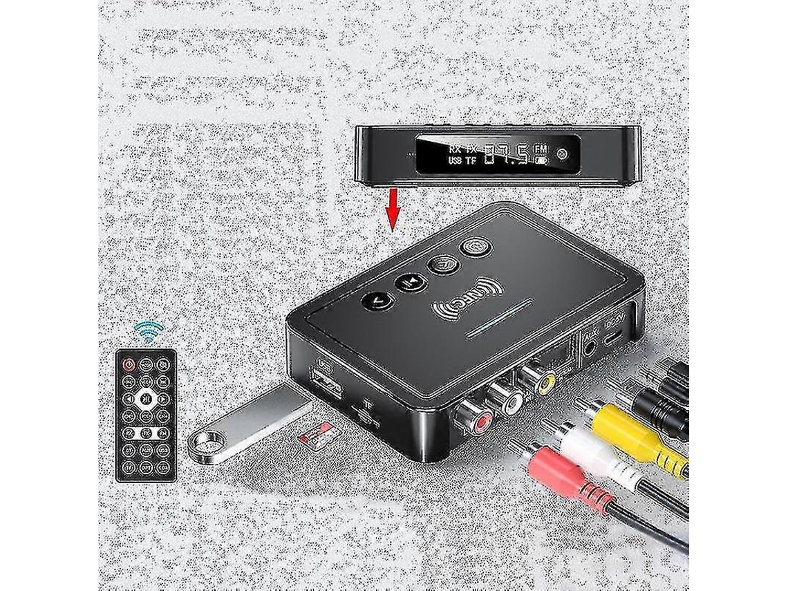 Receptor Bluetooth NFC 5.0 Transmisor FM Bluetooth Adaptador Bluetooth tres en uno para computadora Rosewell