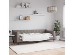 Sofá Cama Sin Colchón Tela Gris Taupe 80x200 Cm