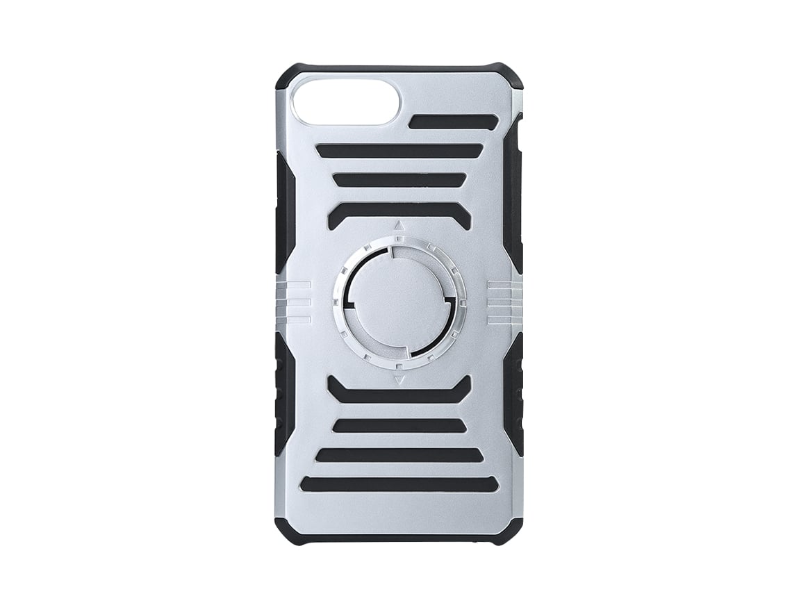 Caja Protectora Con Hierro Integrado Para Iphone7 Plus Plata