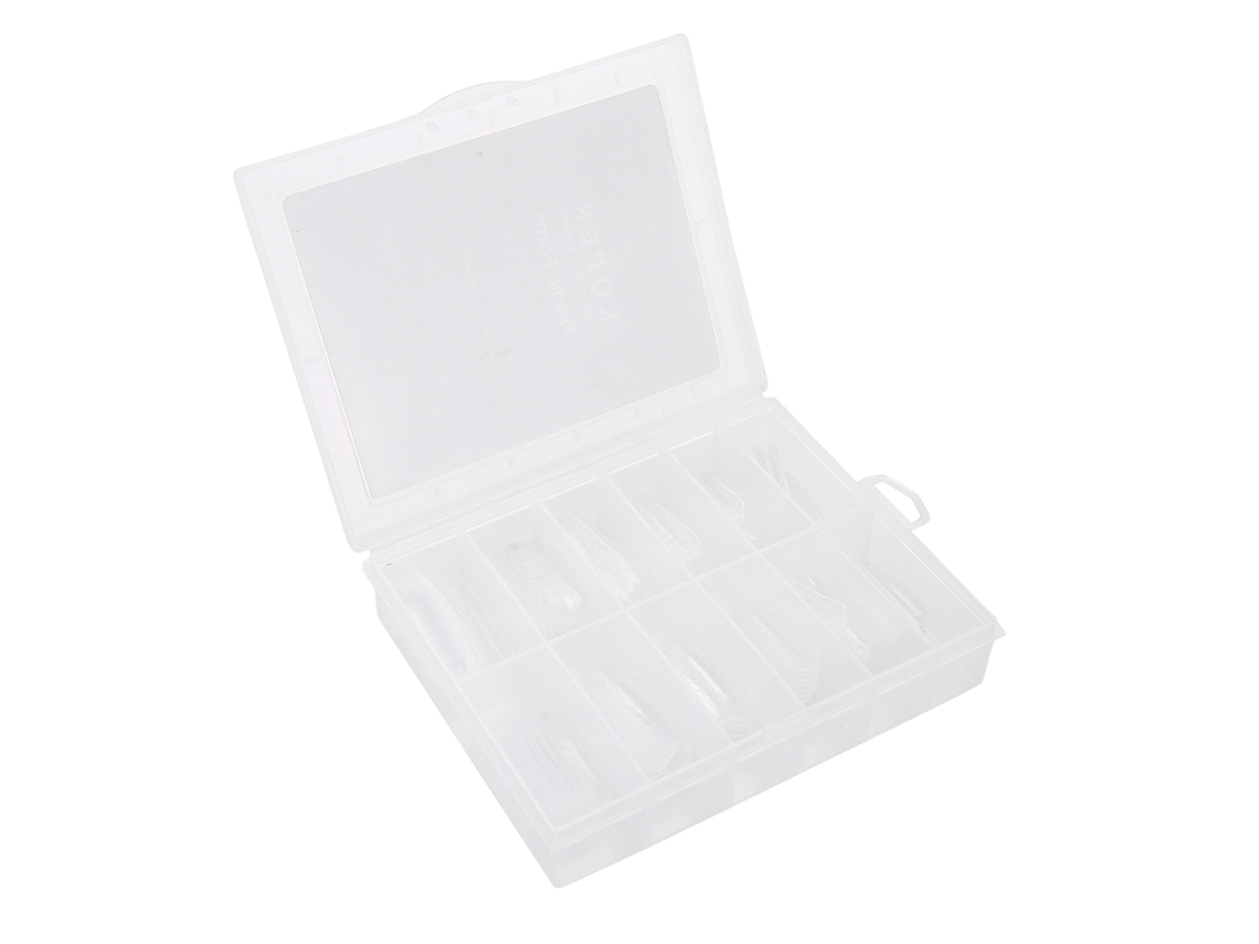 120 Uñas Postizas Transparentes con Cobertura Total para Extensiones y Decoración de Uñas 1