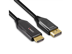 LINDY 40932 Adaptador de Cable de Vídeo 3 M Displayport Hdmi Negro