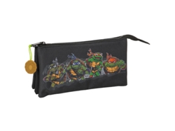 Estuche triple para lápices de las Tortugas Ninja Adolescentes Mutantes B.active