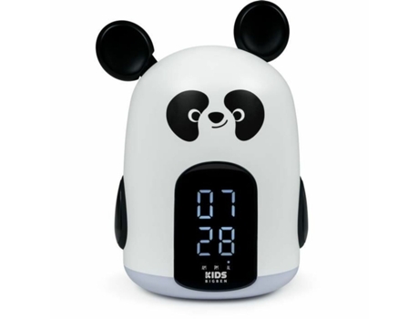 Reloj Despertador BIGBEN Blanco/Negro Oso Panda