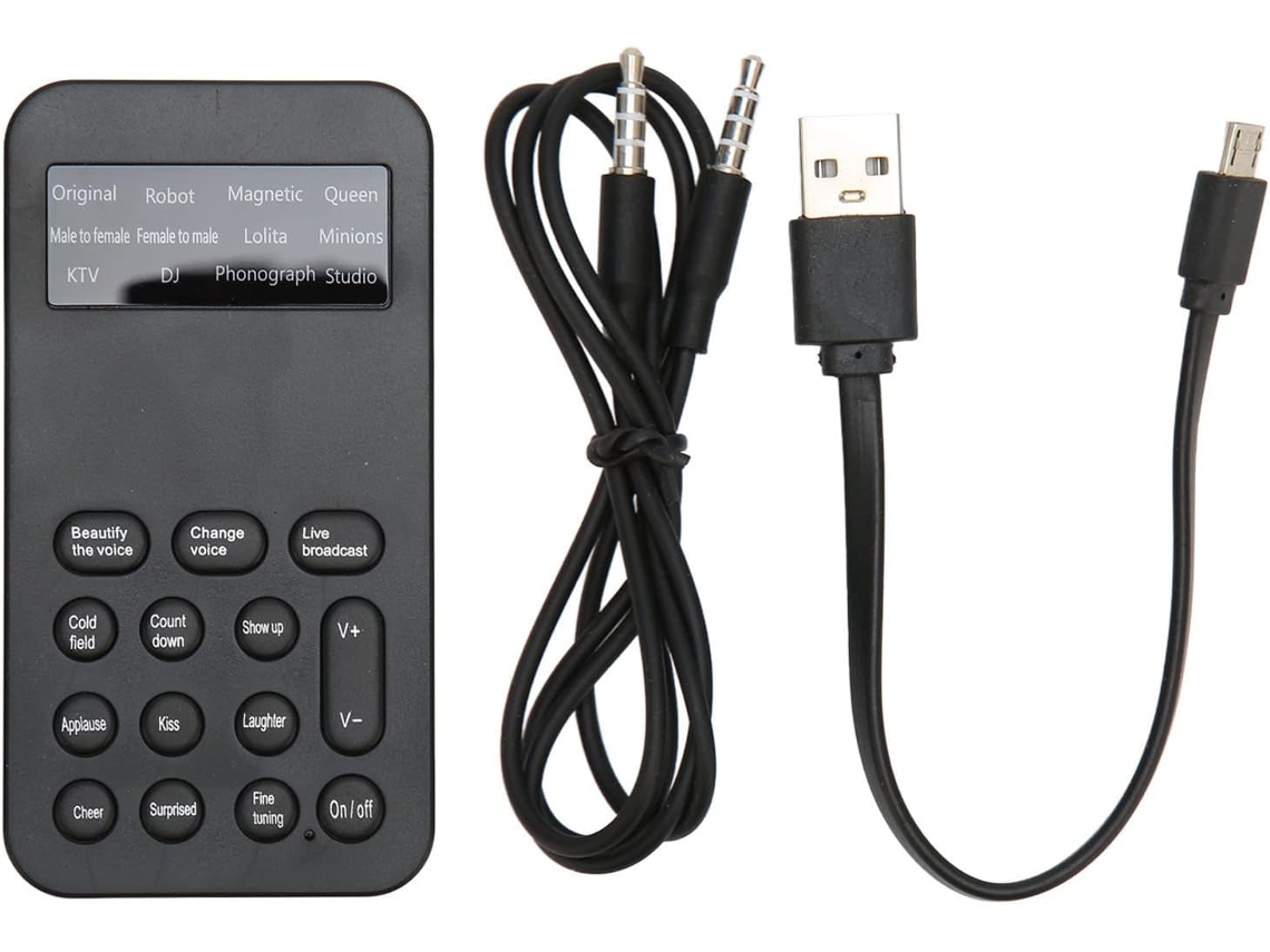 Dispositivo Portátil Para Cambiar La Voz Con 8 Efectos De Sonido Para Llamadas.
