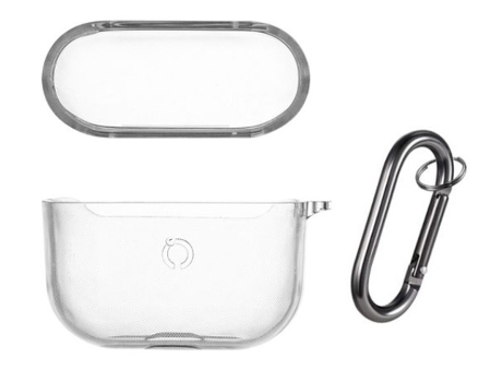 Funda de Silicona con mosquetón para Airpods 3 SKYHE 3ª Generación Transparente Clear