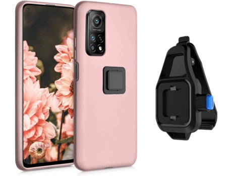 Funda Xiaomi Mi 10T Pro Turtleshell con Soporte de Cintura Rosa