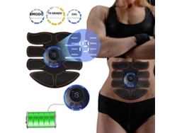 Estimulador Muscular Inalámbrico Ems, 8 Modos, Masajeador Abdominal