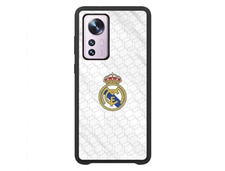 Funda Móvil Oficial Real Madrid para Xiaomi 12/12X Global 5G PHONECASES3D Piel Sintética Negro