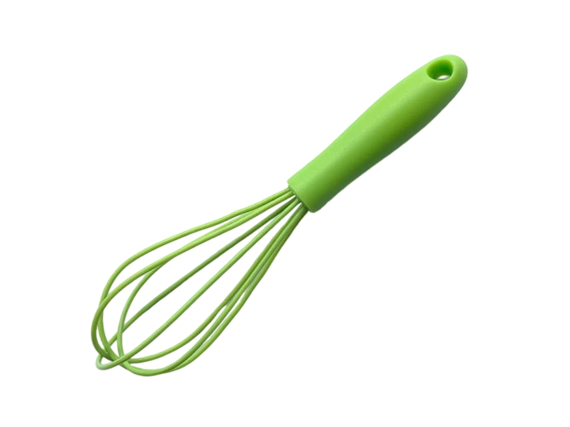 Batidor de silicona con mango para mezclar huevos, utensilios de cocina