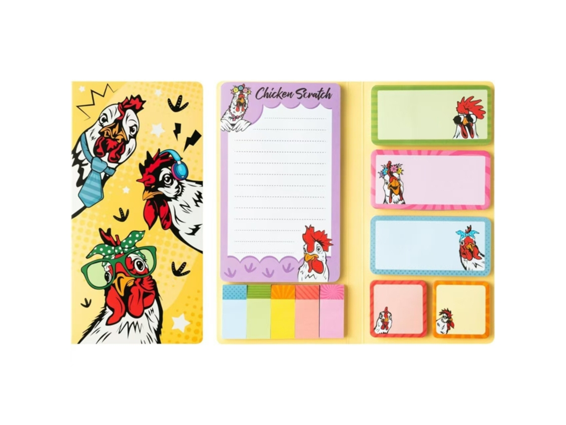 Juego de notas adhesivas Eifson Notepad con 550 hojas (gallo)